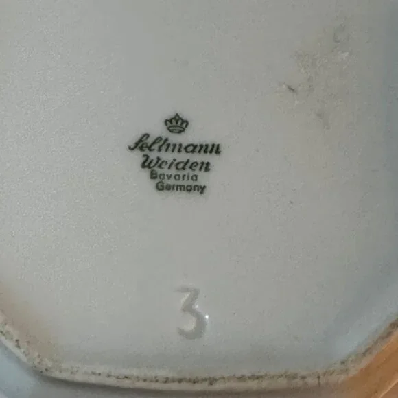 Antique Felmann Weiden Bavaria Germany Floral Porcelain Coffee Pot With Lid - Picture 7 of 8